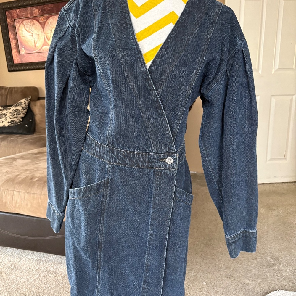 Etica denim wrap dress - Picture 2 of 7